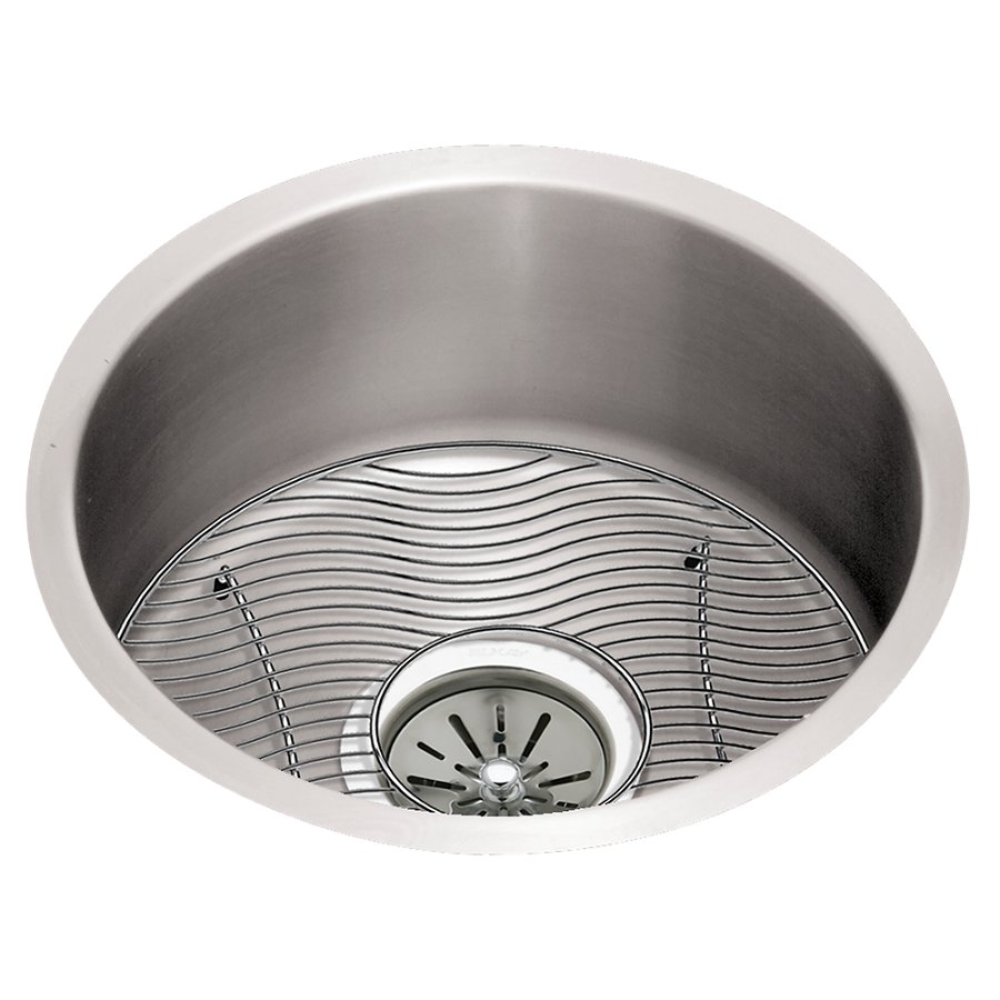 Lustertone® Classic Stainless Steel 14-3/8" x 14-3/8" x 6" Single Bowl Undermount Sink Kit
