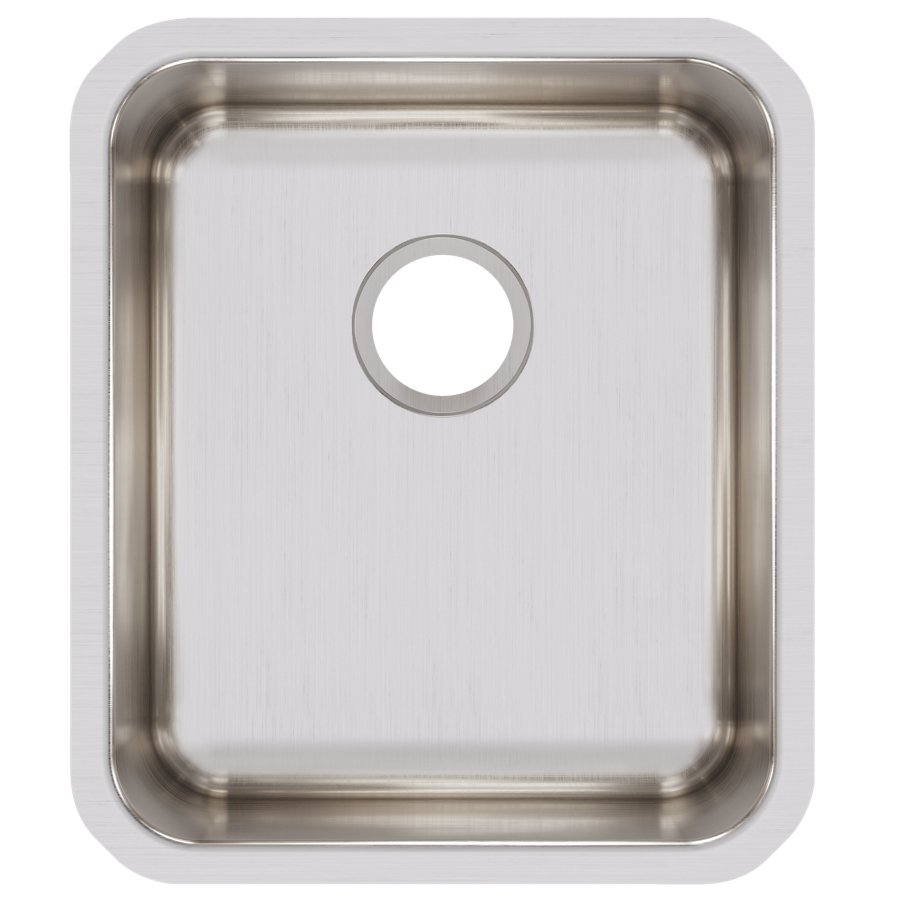 Lustertone® Classic Stainless Steel 16" x 18-1/2" x 7-7/8" Single Bowl Undermount Sink