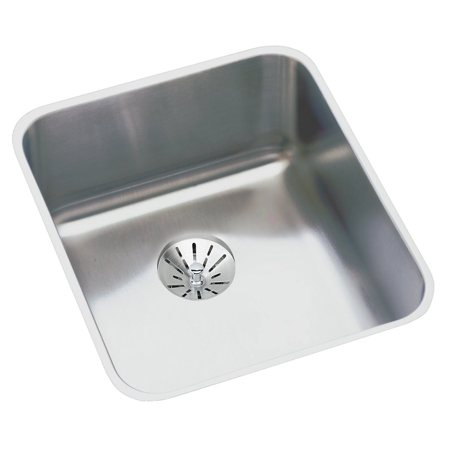 Lustertone® Classic Stainless Steel 16" x 18-1/2" x 7-7/8" Single Bowl Undermount Sink with Perfect Drain®