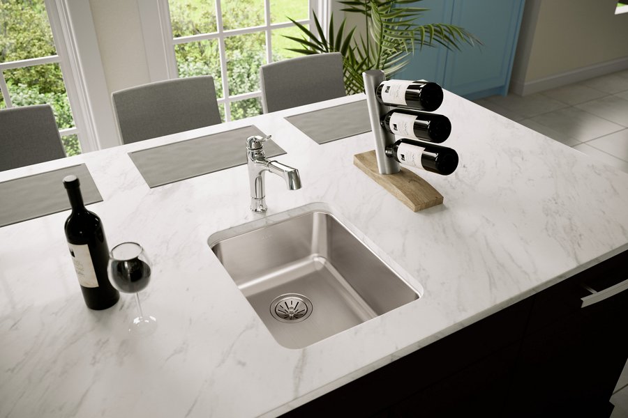 Lustertone® Classic Stainless Steel 16-1/2" x 20-1/2" x 7-7/8" Single Bowl Undermount Sink