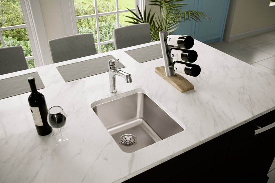 Lustertone® Classic Stainless Steel, 16-1/2" x 20-1/2" x 9-7/8" Single Bowl Undermount Sink