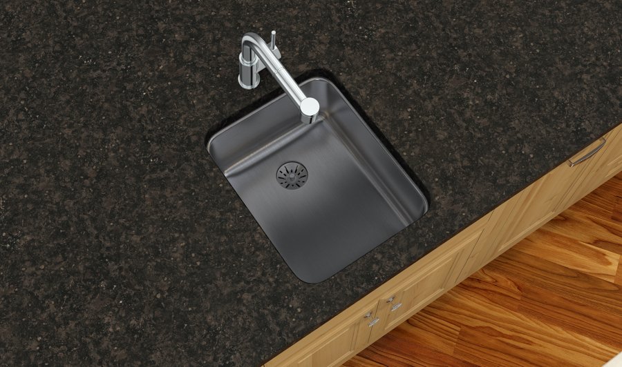 Lustertone® Classic Stainless Steel, 16-1/2" x 20-1/2" x 7-7/8" Single Bowl Undermount Sink with Perfect Drain®