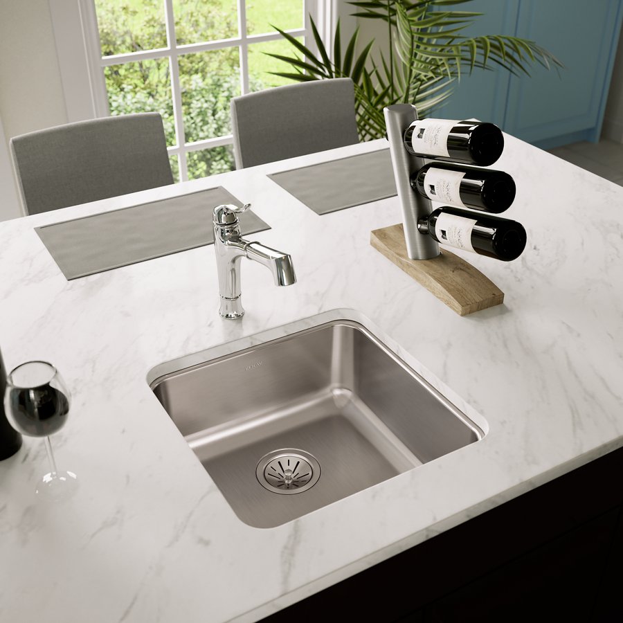 Lustertone® Classic Stainless Steel, 18-1/2" x 18-1/2" x 7-7/8" Single Bowl Undermount Sink