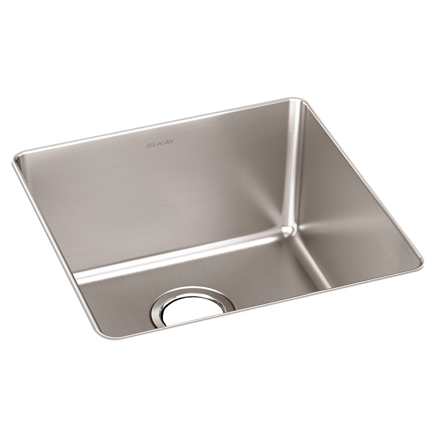 Lustertone Iconix® 18 Gauge Stainless Steel 18-1/2" x 18-1/2" x 9" Single Bowl Undermount Sink
