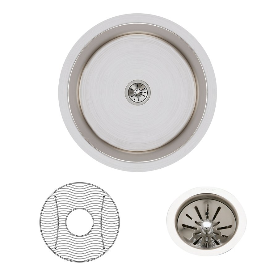 Lustertone® Classic Stainless Steel 18-3/8" x 18-3/8" x 8" Single Bowl Undermount Sink Kit