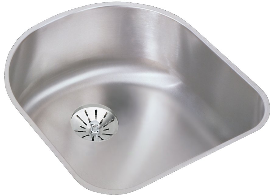 Lustertone® Classic Stainless Steel 18-1/2" x 20" x 7-1/2" Single Bowl Undermount Sink with Perfect Drain®