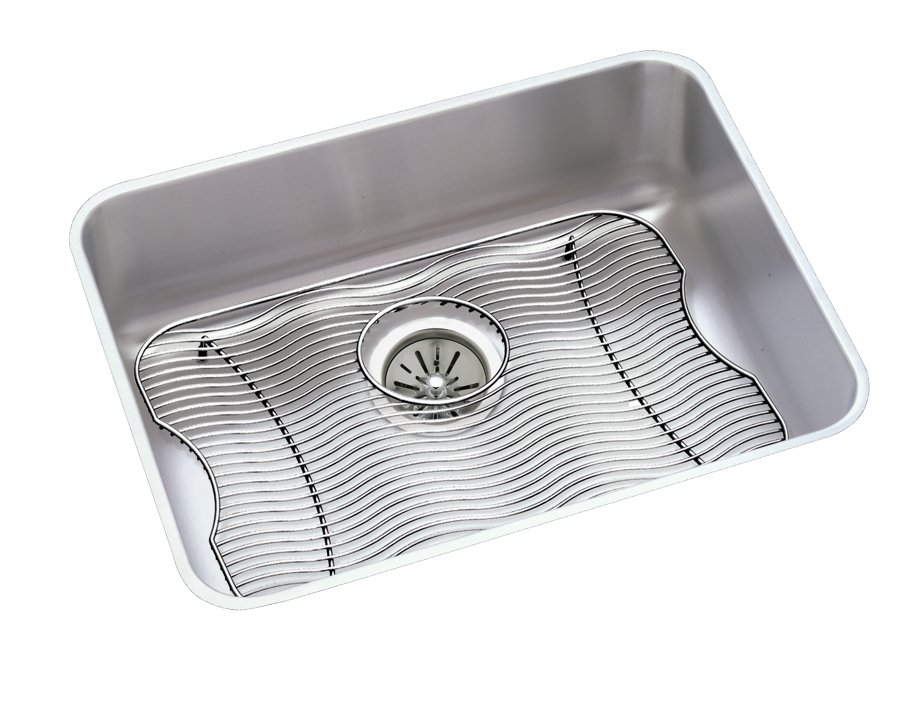 Lustertone® Classic Stainless Steel 23-1/2" x 18-1/4" x 7-1/2" Single Bowl Undermount Sink Kit