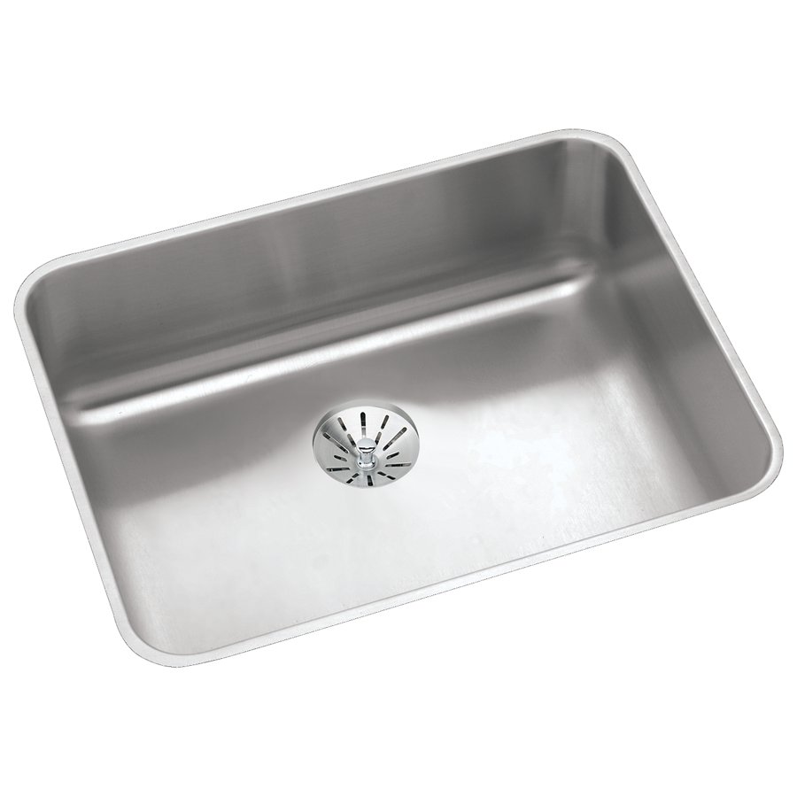 Lustertone® Classic Stainless Steel, 23-1/2" x 18-1/4" x 7-1/2" Single Bowl Undermount Sink with Perfect Drain®