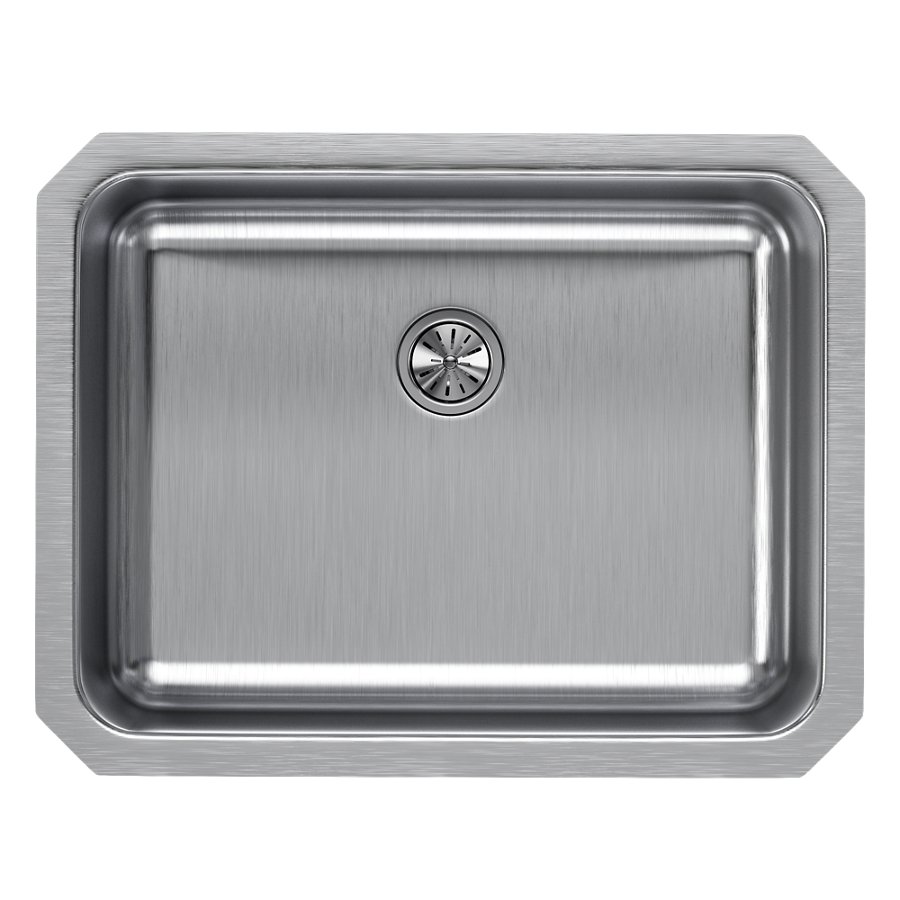 Lustertone® Classic Stainless Steel, 23-1/2" x 18-1/4" x 7-1/2" Single Bowl Undermount Sink with Perfect Drain®