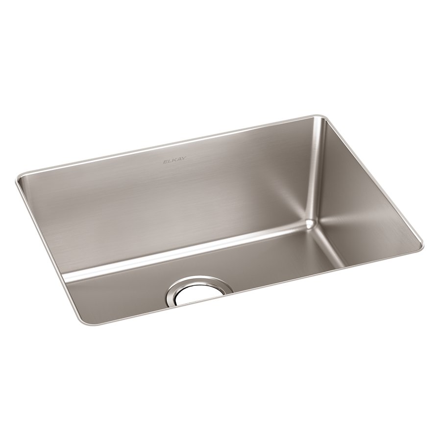 Lustertone Iconix® 18 Gauge Stainless Steel 23-1/2" x 18-1/4" x 9" Single Bowl Undermount Sink