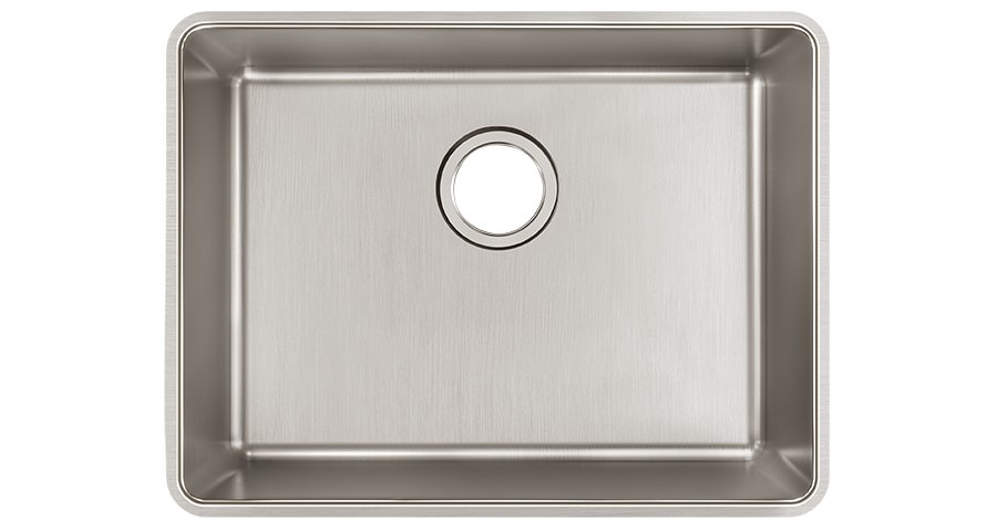 Lustertone Iconix® 18 Gauge Stainless Steel 23-1/2" x 18-1/4" x 9" Single Bowl Undermount Sink