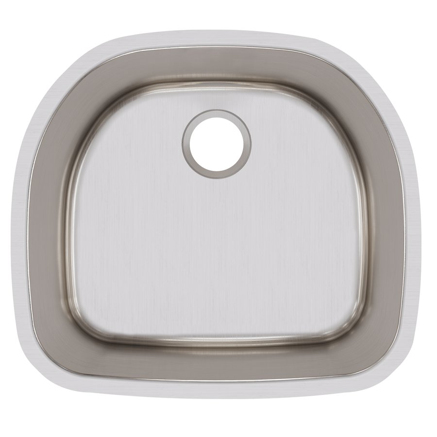 Lustertone® Classic Stainless Steel 23-5/8" x 21-1/4" x 10" Single Bowl Undermount Sink