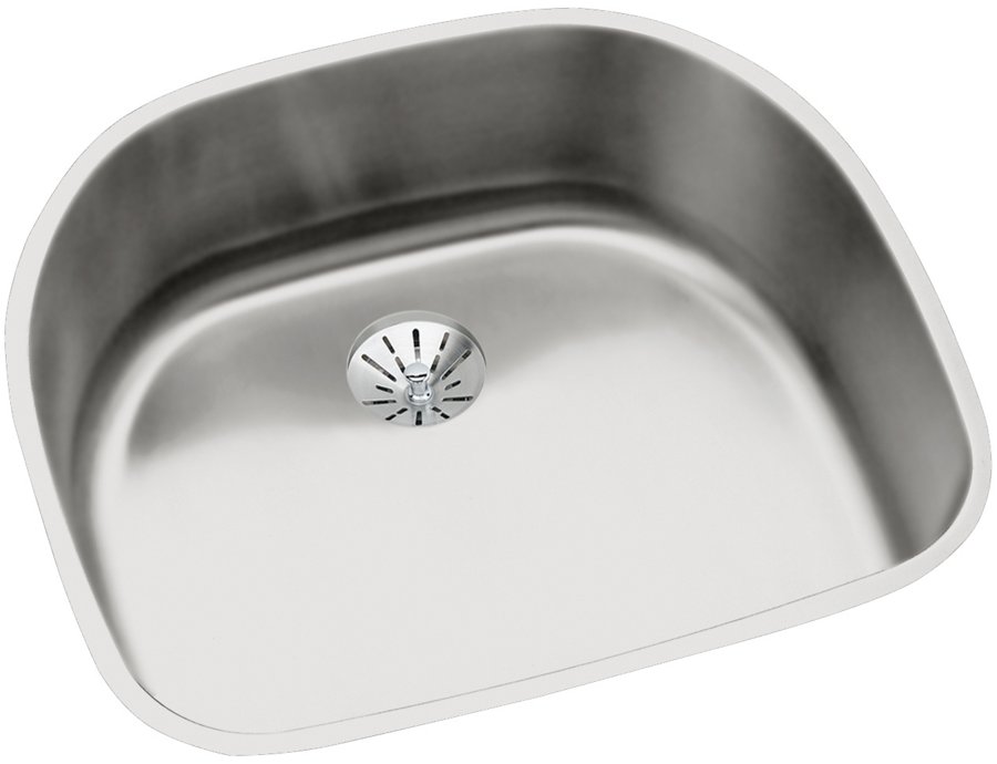 Lustertone® Classic Stainless Steel, 23-5/8" x 21-1/4" x 7-1/2" Single Bowl Undermount Sink with Perfect Drain®