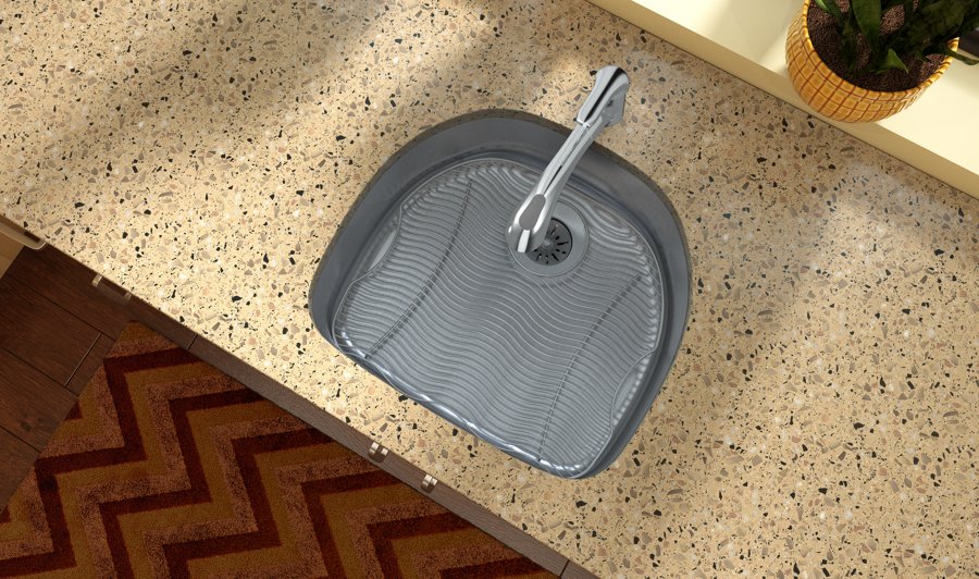 Lustertone® Classic Stainless Steel, 23-5/8" x 21-1/4" x 7-1/2" Single Bowl Undermount Sink with Perfect Drain®