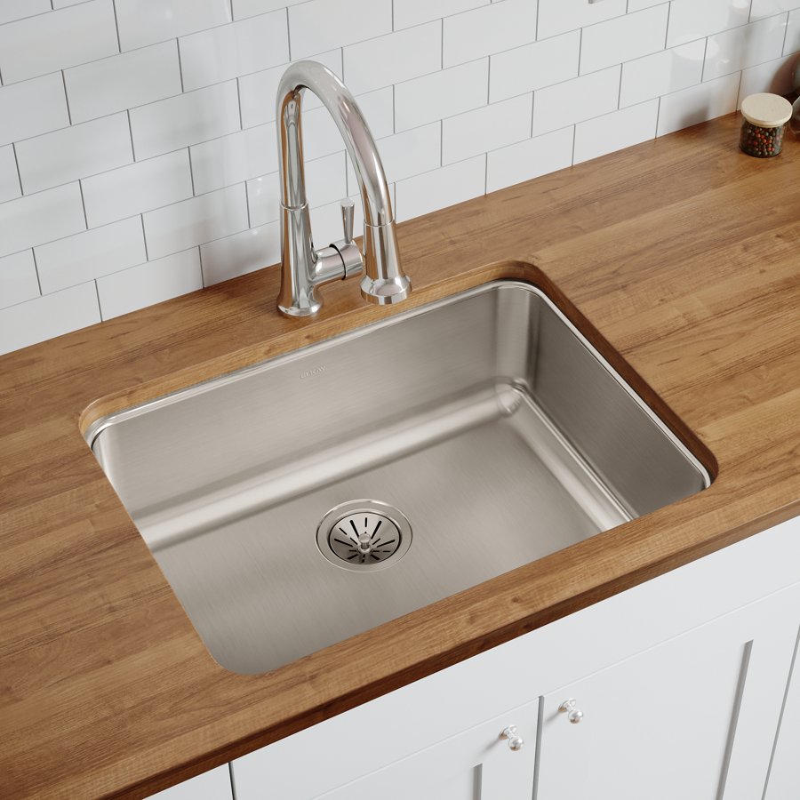 Lustertone® Classic Stainless Steel 25-1/2" x 19-1/4" x 8" Single Bowl Undermount Sink