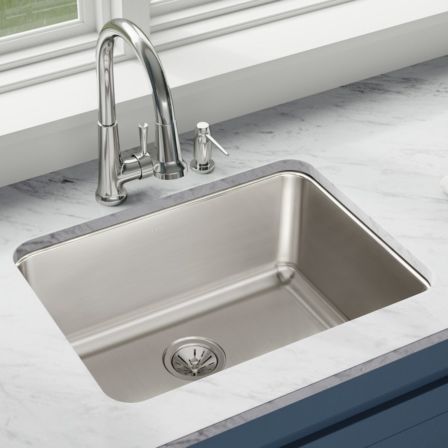 Lustertone® Classic Stainless Steel 25-1/2" x 19-1/4" x 10" Single Bowl Undermount Sink