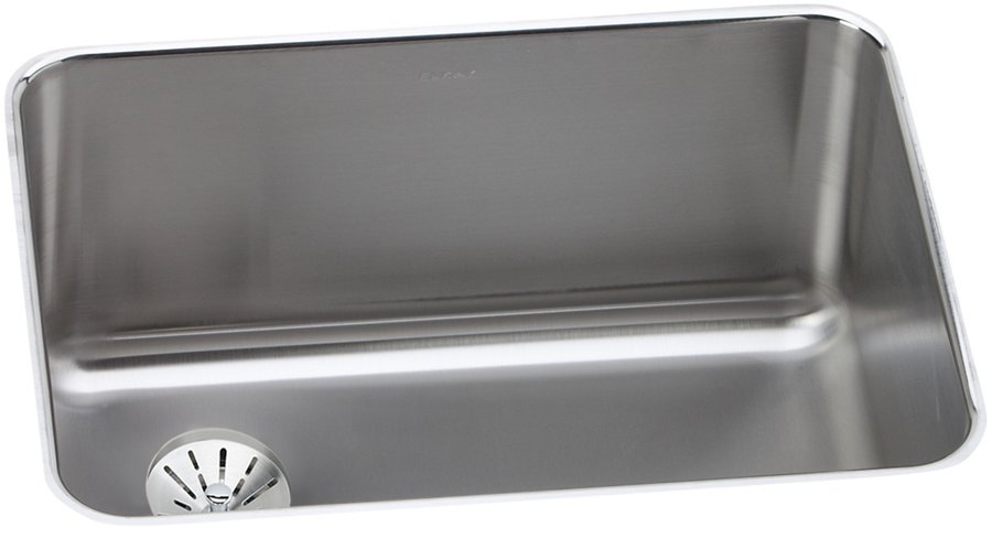 Lustertone® Classic Stainless Steel 25-1/2" x 19-1/4" x 10" Single Bowl Undermount Sink with Left Perfect Drain®