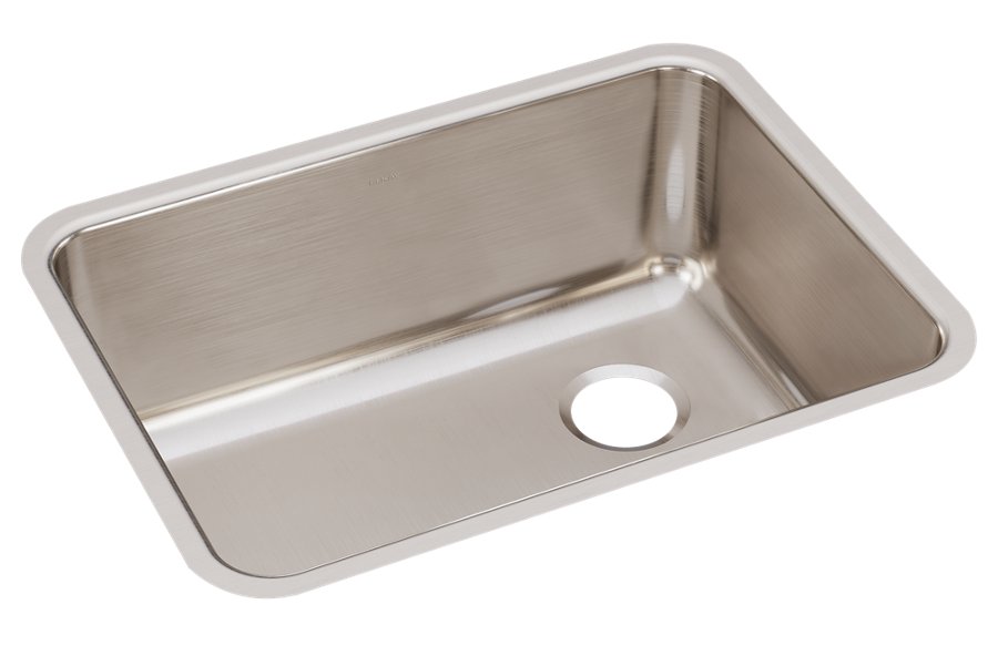 Lustertone® Classic Stainless Steel 25-1/2" x 19-1/4" x 10" Single Bowl Undermount Sink with Right Drain