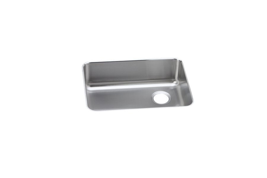 Lustertone® Classic Stainless Steel 25-1/2" x 19-1/4" x 10" Single Bowl Undermount Sink with Right Drain