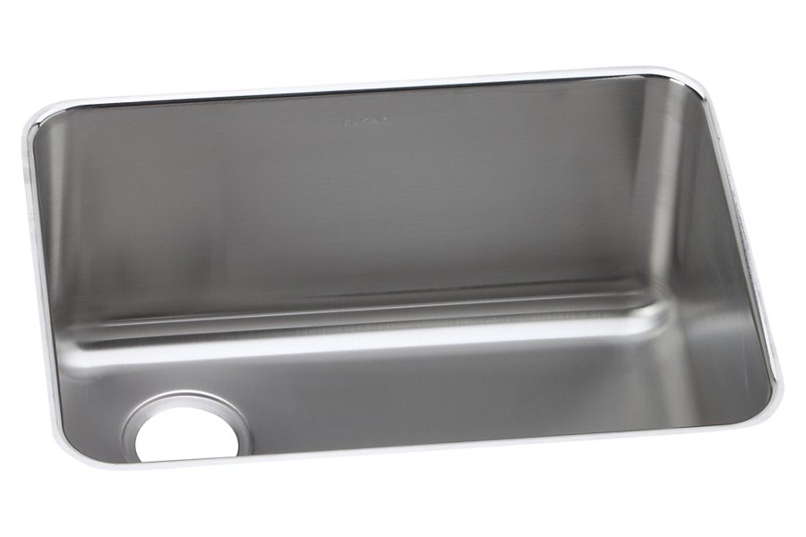 Lustertone® Classic Stainless Steel 25-1/2" x 19-1/4" x 12" Single Bowl Undermount Sink with Left Drain