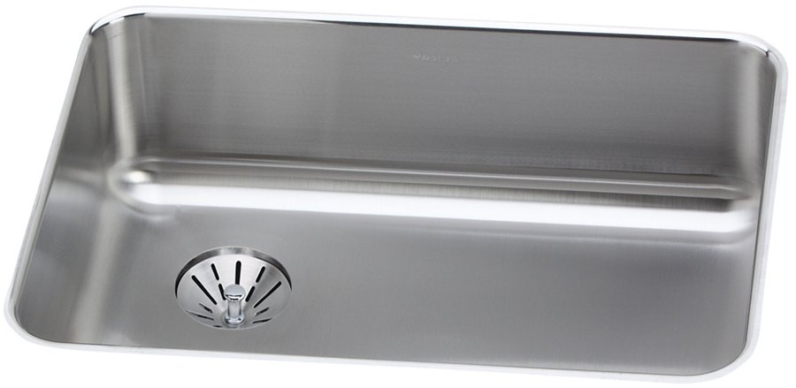 Lustertone® Classic Stainless Steel 25-1/2" x 19-1/4" x 8" Single Bowl Undermount Sink with Left Perfect Drain®