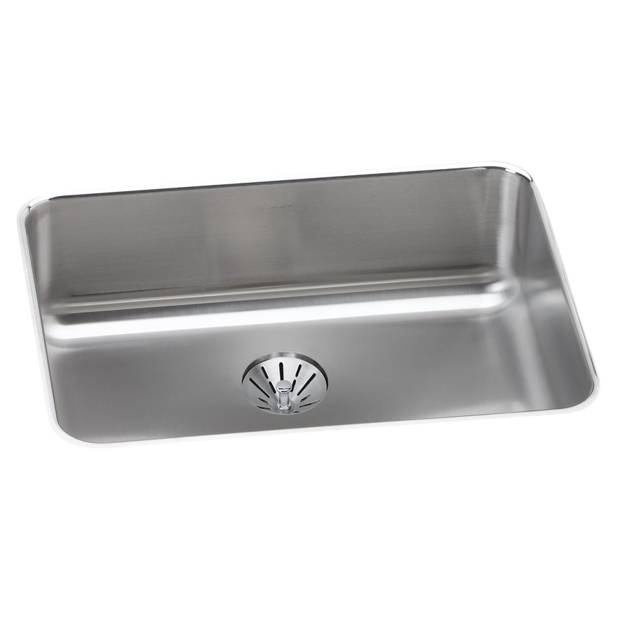 Lustertone® Classic Stainless Steel 25-1/2" x 19-1/4" x 8" Single Bowl Undermount Sink with Perfect Drain®