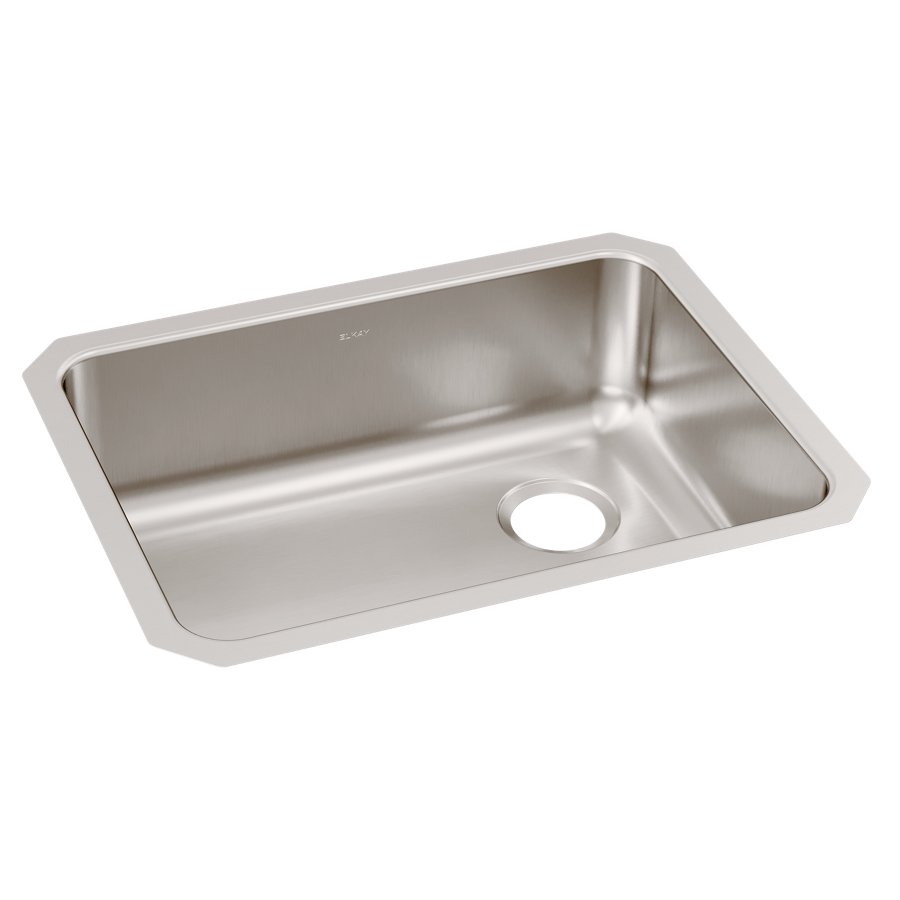 Lustertone® Classic Stainless Steel 25-1/2" x 19-1/4" x 8" Single Bowl Undermount Sink with Right Drain