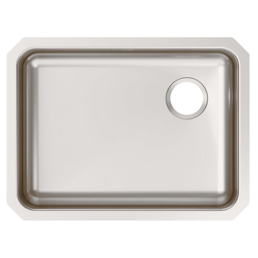Lustertone® Classic Stainless Steel 25-1/2" x 19-1/4" x 8" Single Bowl Undermount Sink with Right Drain