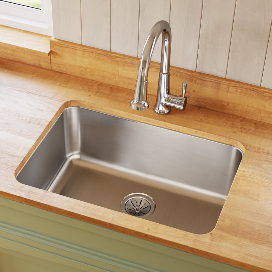 Lustertone® Classic Stainless Steel 26-1/2" x 18-1/2" x 10" Single Bowl Undermount Sink