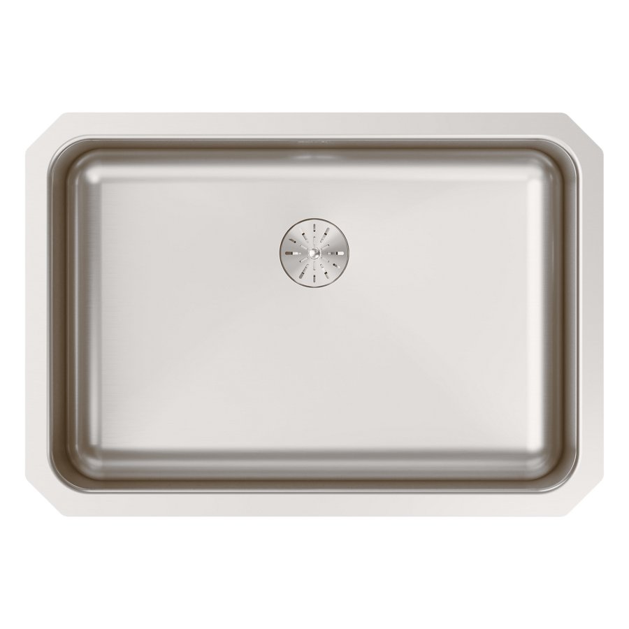 Lustertone® Classic Stainless Steel 26-1/2" x 18-1/2" x 10" Single Bowl Undermount Sink with Perfect Drain®