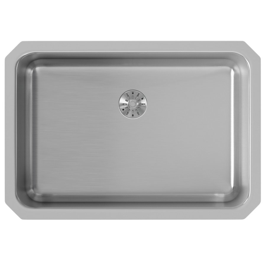 Lustertone® Classic Stainless Steel 26-1/2" x 18-1/2" x 8" Single Bowl Undermount Sink with Perfect Drain®