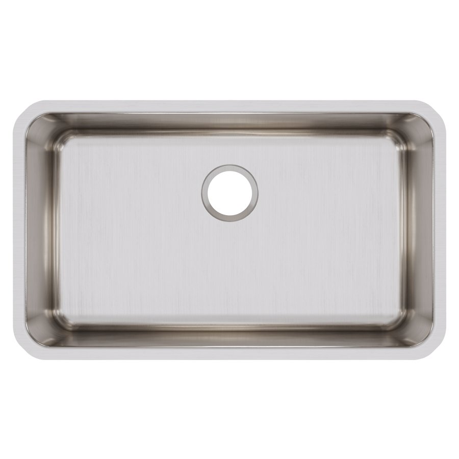Lustertone® Classic Stainless Steel 30-1/2" x 18-1/2" x 10" Single Bowl Undermount Sink