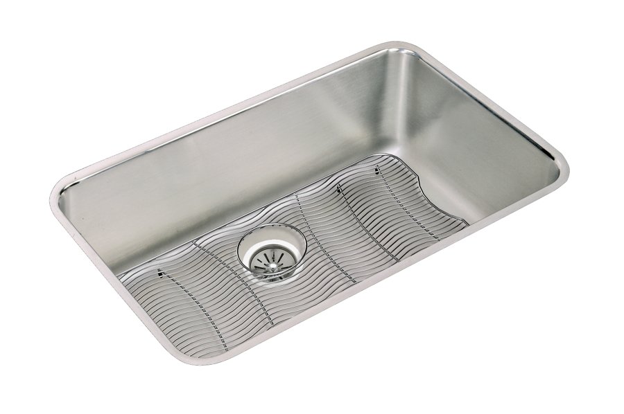 Lustertone® Classic Stainless Steel 30-1/2" x 18-1/2" x 10" Single Bowl Undermount Sink Kit