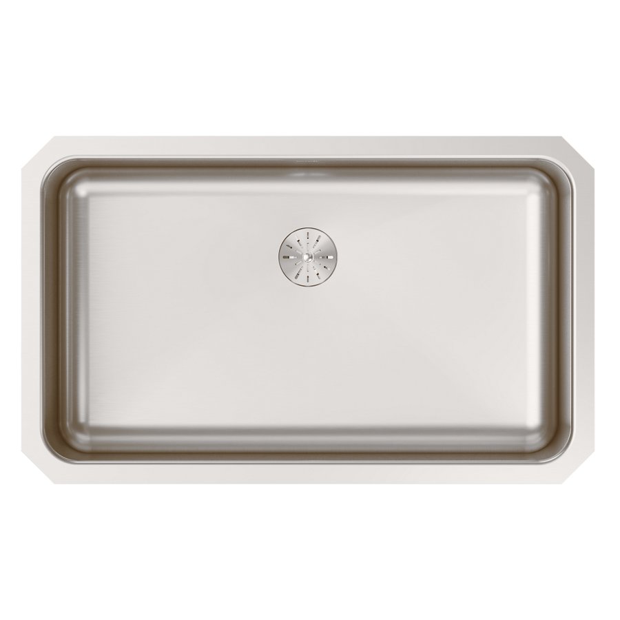 Lustertone® Classic Stainless Steel 30-1/2" x 18-1/2" x 10" Single Bowl Undermount Sink with Perfect Drain®