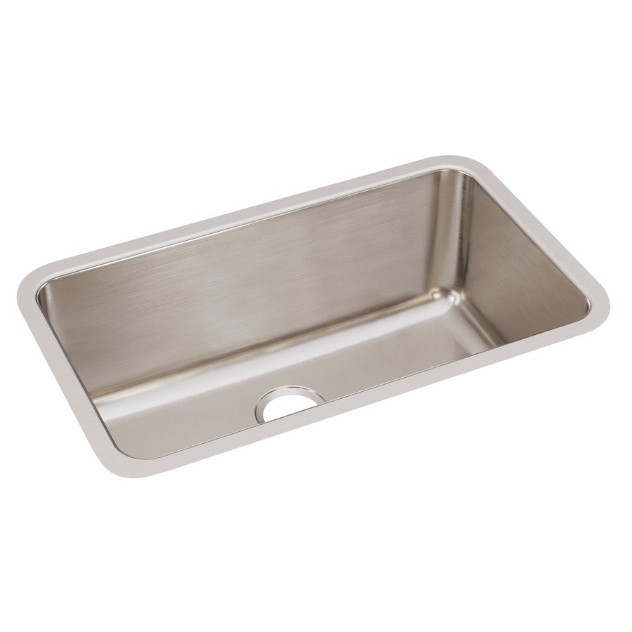 Lustertone® Classic Stainless Steel, 30-1/2" x 18-1/2" x 11-1/2" Single Bowl Undermount Sink