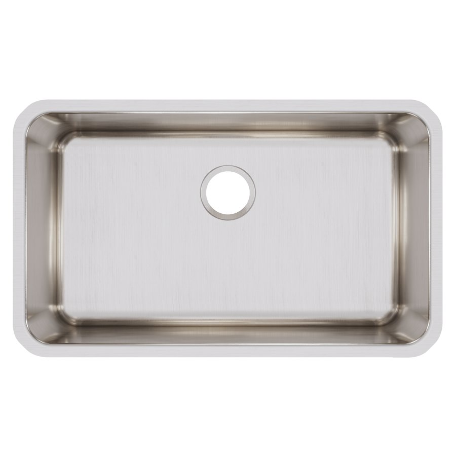 Lustertone® Classic Stainless Steel, 30-1/2" x 18-1/2" x 11-1/2" Single Bowl Undermount Sink