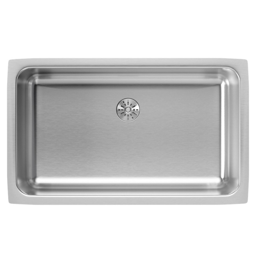 Lustertone® Classic Stainless Steel, 30-1/2" x 18-1/2" x 7-1/2" Single Bowl Undermount Sink with Perfect Drain®