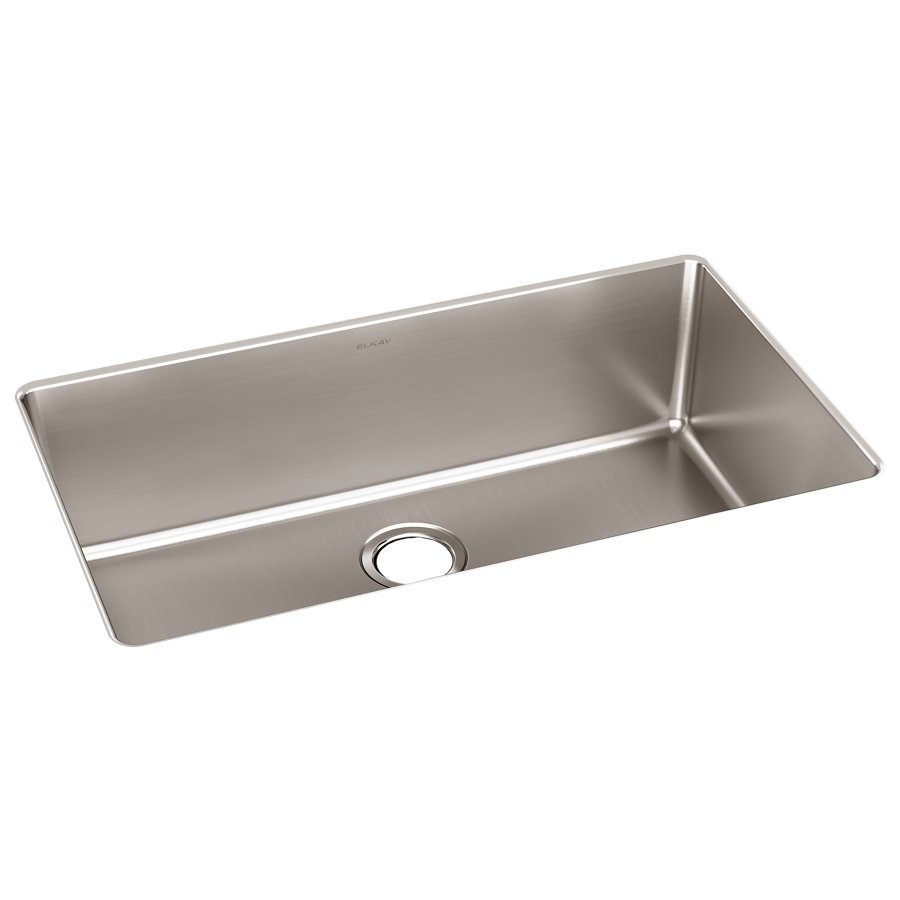 Lustertone Iconix® 18 Gauge Stainless Steel 32-1/2 x 19-1/2" x 9" Single Bowl Undermount Sink