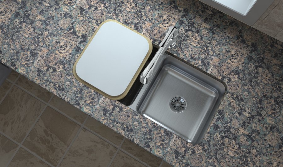 Lustertone® Classic Stainless Steel, 31-3/4" x 16-1/2" x 7-1/2" Double Bowl Undermount Sink w/Perfect Drain®