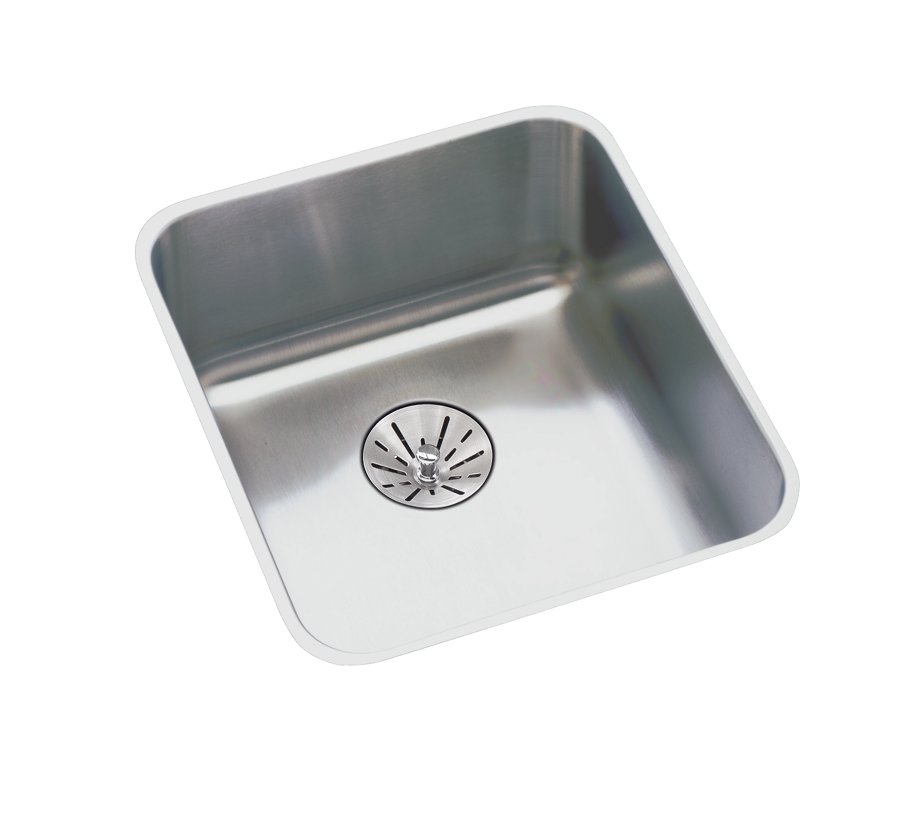 Lustertone® Classic Stainless Steel 14" x 18-1/2" x 5-3/8" Single Bowl Undermount ADA Sink with Perfect Drain®