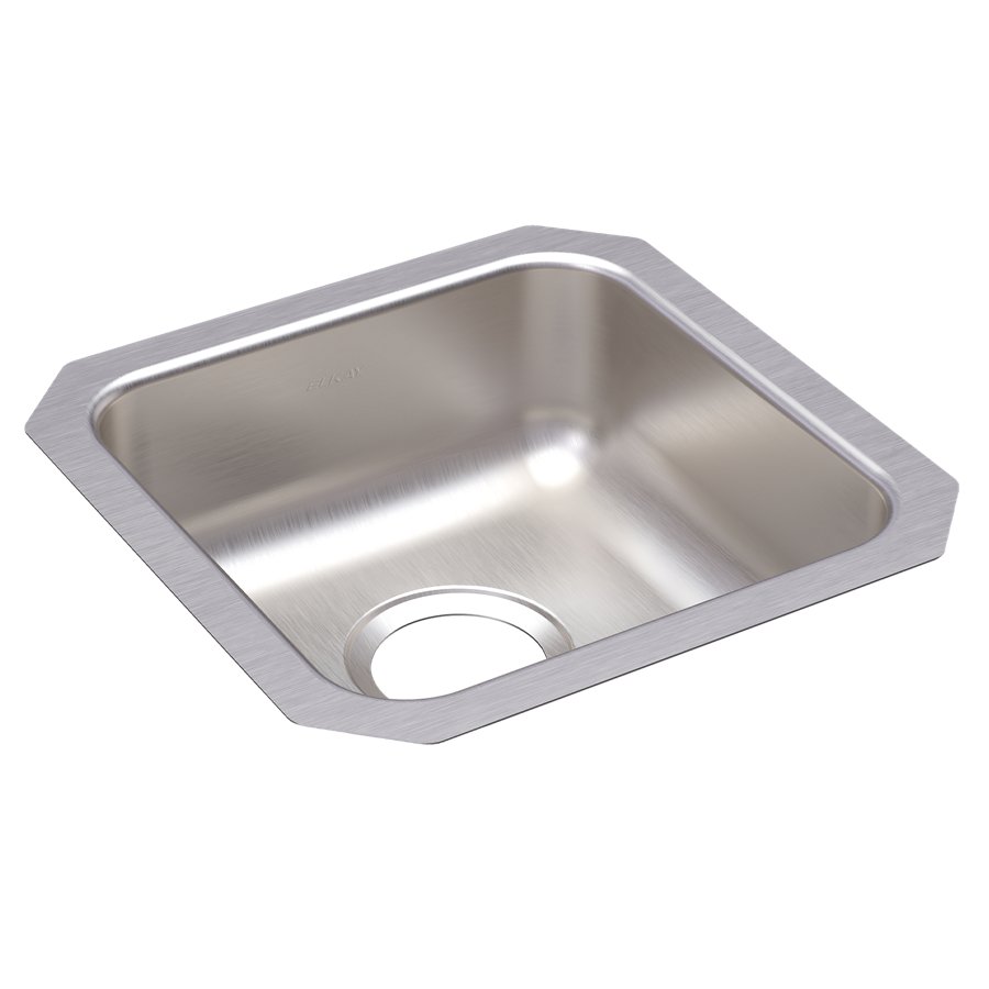 Lustertone® Classic Stainless Steel 14-1/2" x 14-1/2" x 5-3/8" Single Bowl Undermount ADA Sink