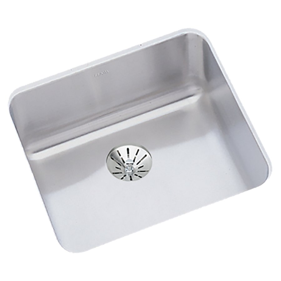 Lustertone® Classic Stainless Steel 14-1/2" x 14-1/2" x 5-1/2" Single Bowl Undermount ADA Sink w/Perfect Drain®