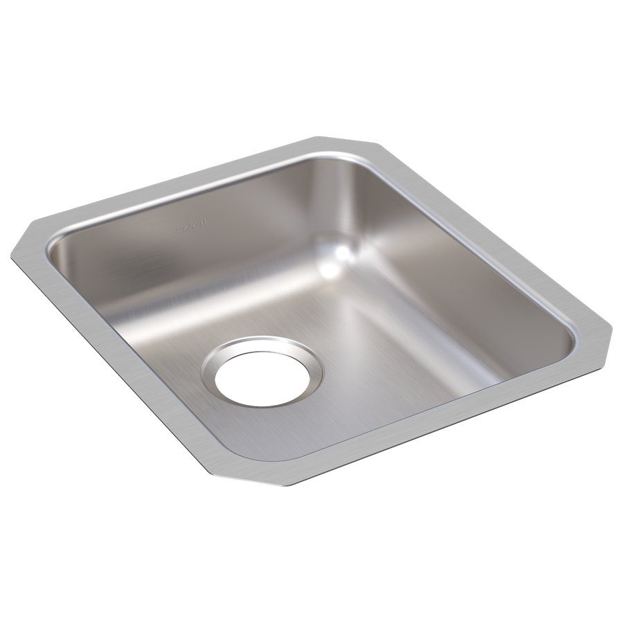 Lustertone® Classic Stainless Steel 16" x 18-1/2" x 5-3/8" Single Bowl Undermount ADA Sink