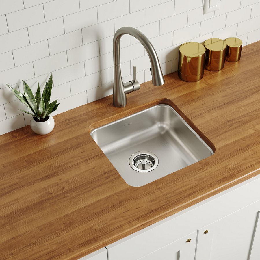 Lustertone® Classic Stainless Steel 16-1/2" x 16-1/2" x 5-3/8" Single Bowl Undermount ADA Sink