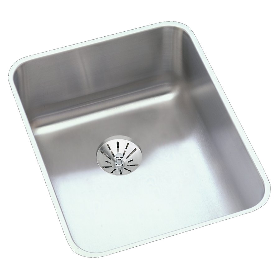 Lustertone® Classic Stainless Steel 16-1/2" x 20-1/2" x 5-3/8" Single Bowl Undermount ADA Sink w/Perfect Drain®