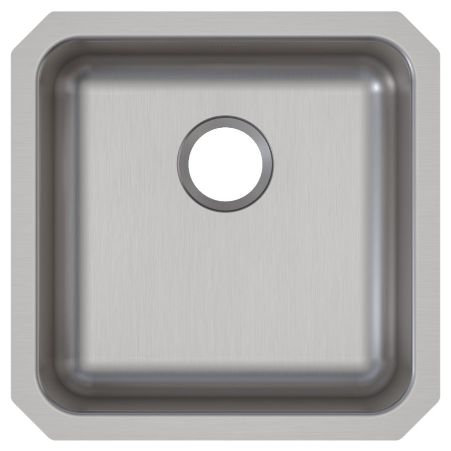 Lustertone® Classic Stainless Steel 18-1/2" x 18-1/2" x 4-3/8" Single Bowl Undermount ADA Sink