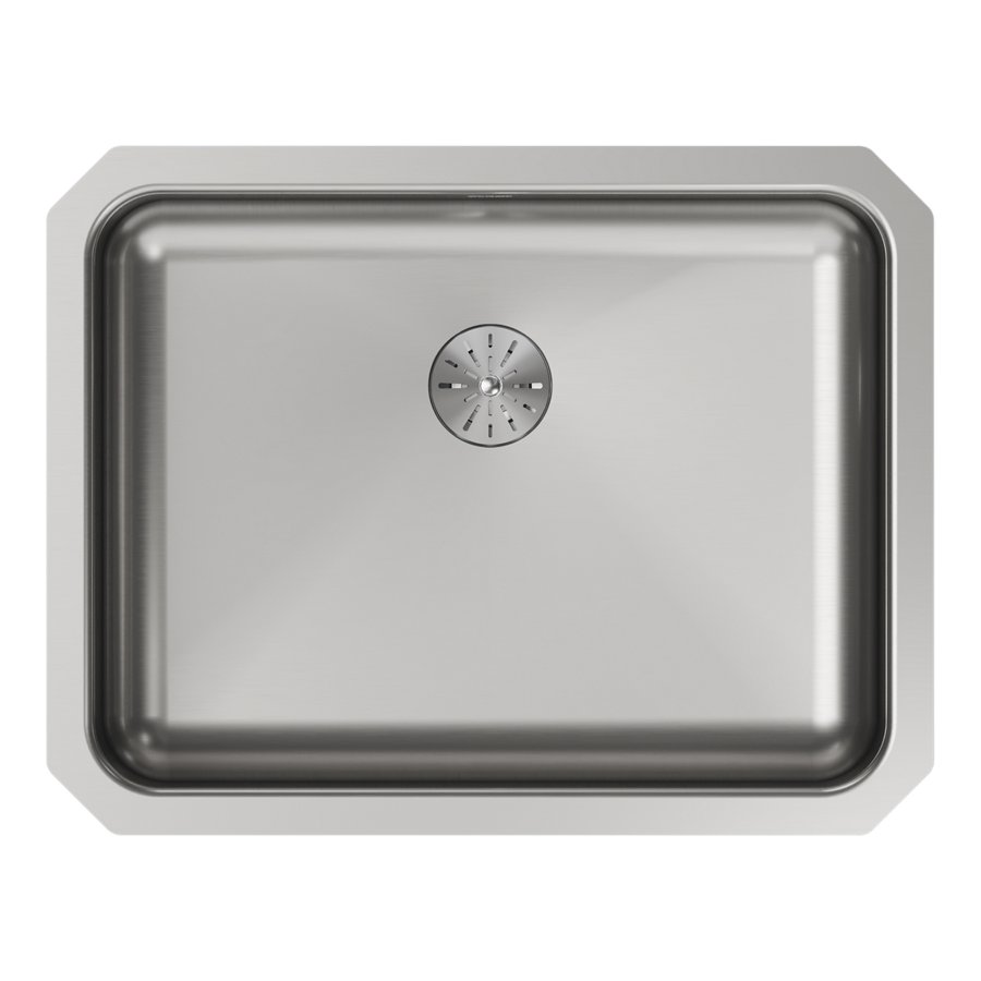 Lustertone® Classic Stainless Steel 23-1/2" x 18-1/4" x 4-3/8" Single Bowl Undermount ADA Sink w/Perfect Drain®