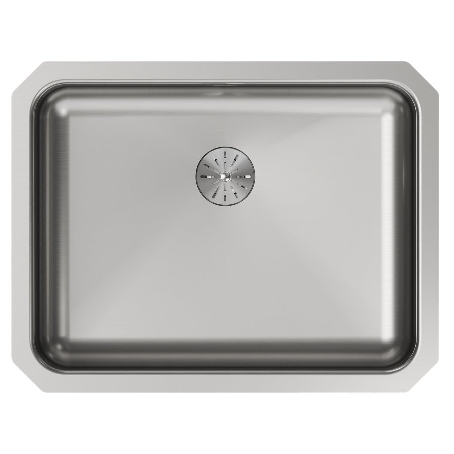 Lustertone® Classic Stainless Steel 23-1/2" x 18-1/4" x 5-3/8" Single Bowl Undermount ADA Sink w/Perfect Drain®