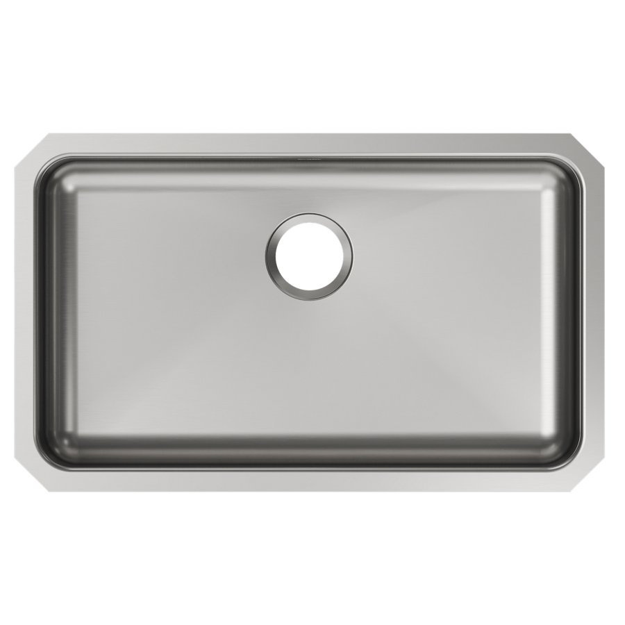 Lustertone® Classic Stainless Steel, 30-1/2" x 18-1/2" x 5-3/8" Single Bowl Undermount ADA Sink