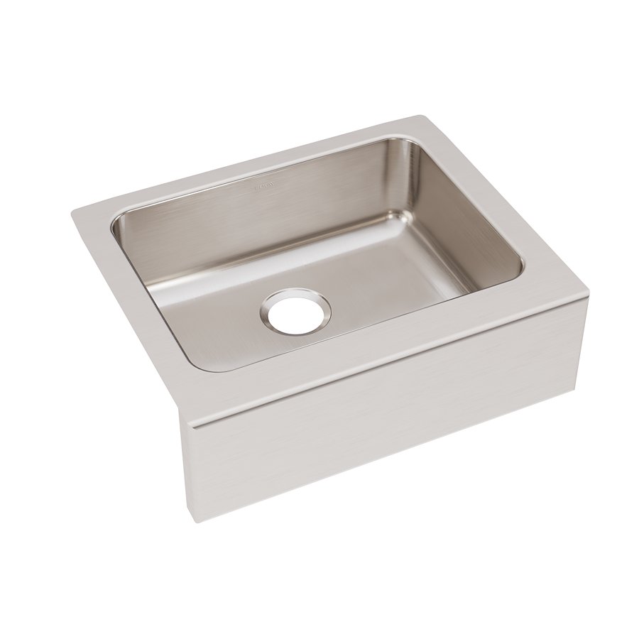 Lustertone® Classic Stainless Steel 25" x 20-1/2" x 7-7/8" 0-Hole Single Bowl Farmhouse Sink